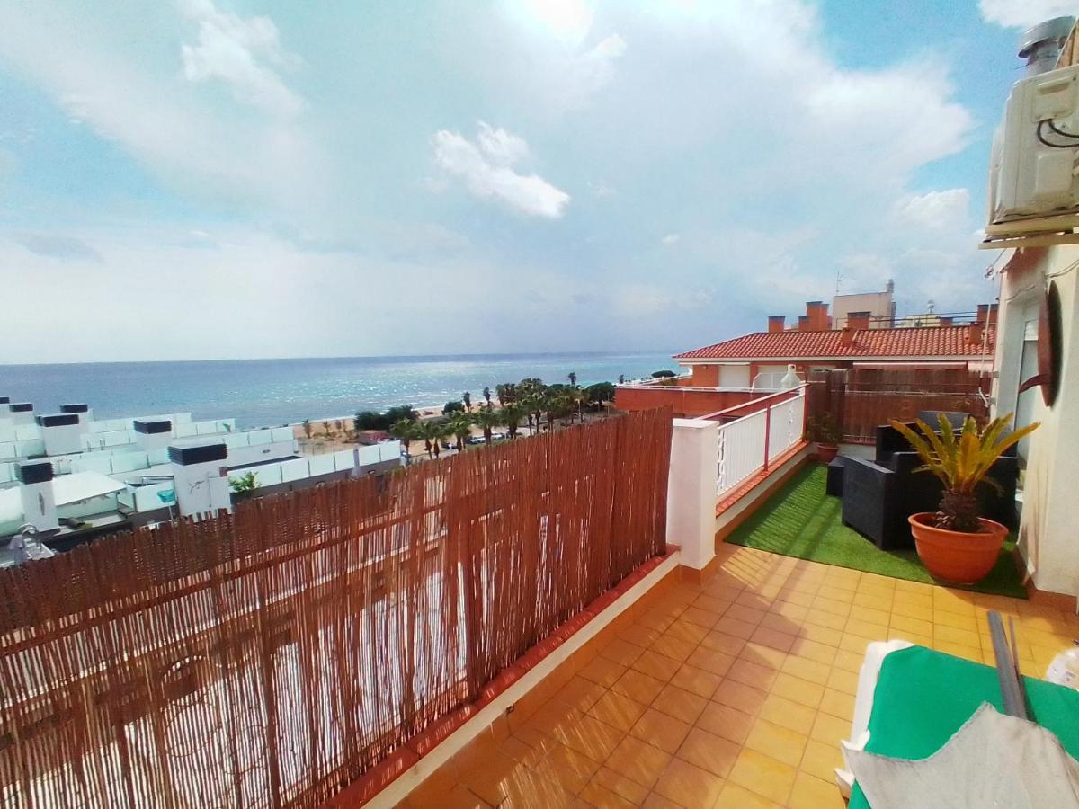 Appartamento terraza al mar Pineda de Mar Esterno foto