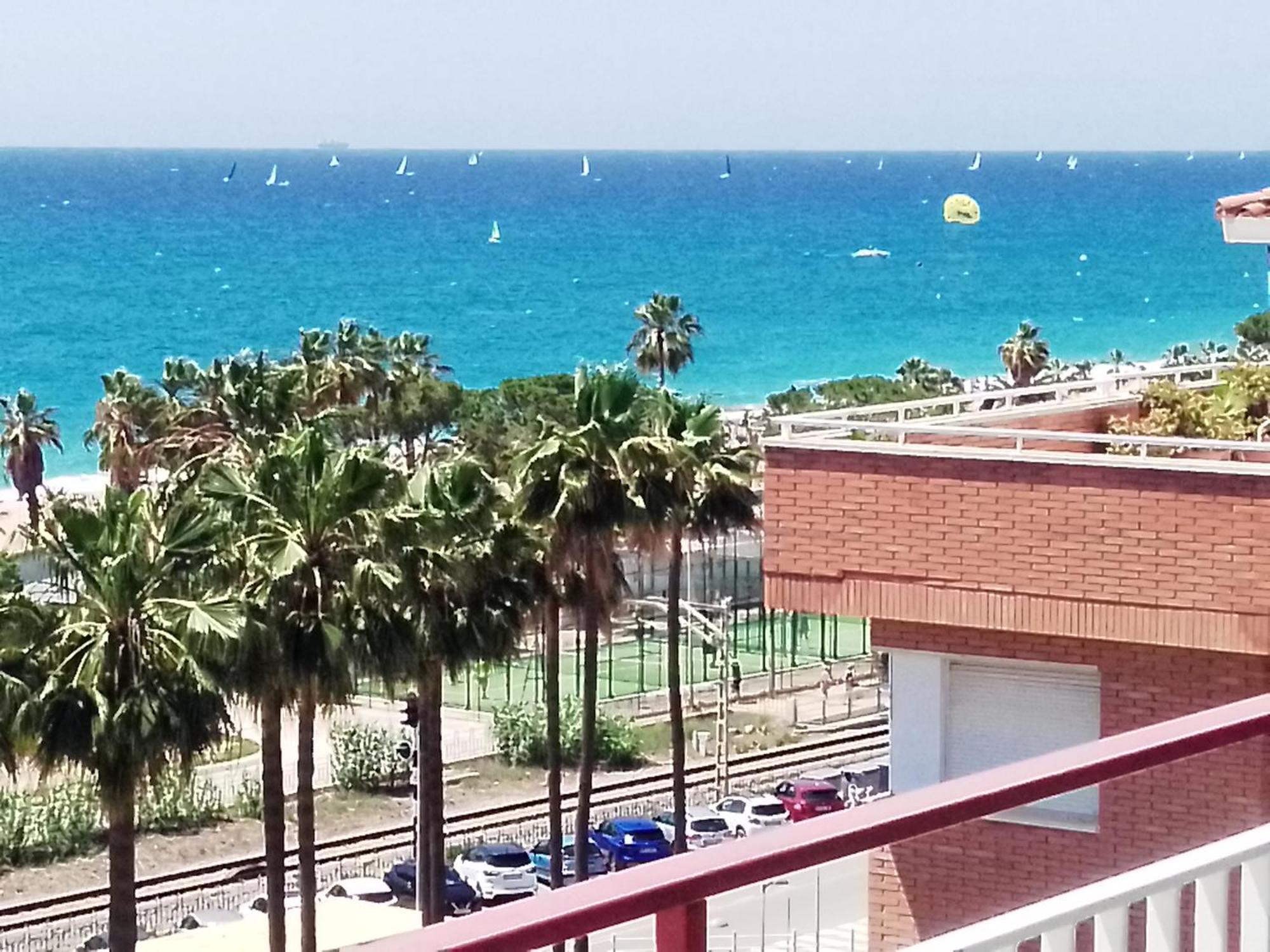 Appartamento terraza al mar Pineda de Mar Esterno foto